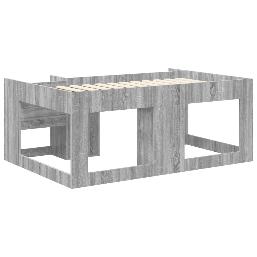 Cadre de lit pour enfants avec rangement Sonoma gris - 5