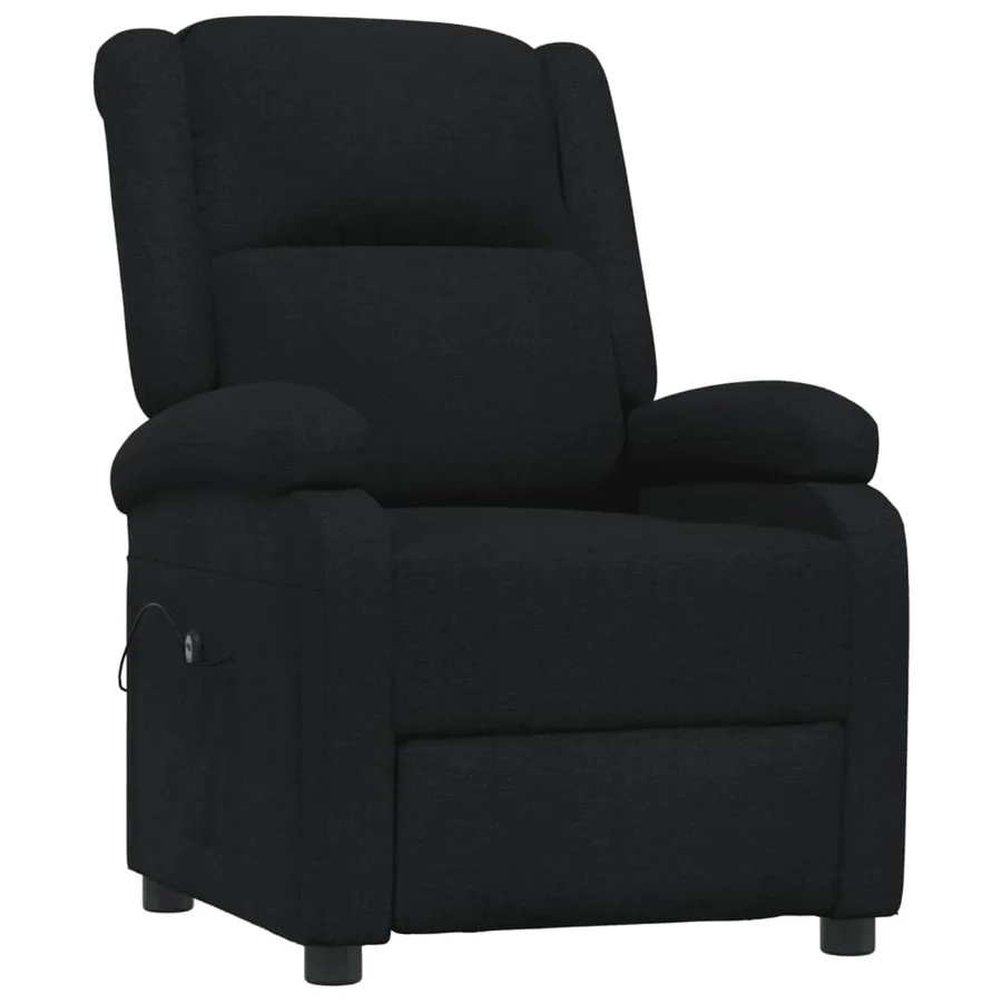 Fauteuil inclinable électrique Noir Tissu - 3