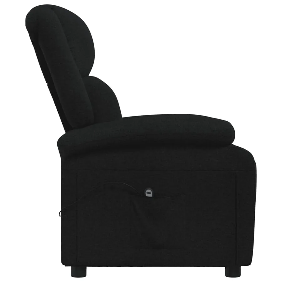 Fauteuil inclinable électrique Noir Tissu - 5