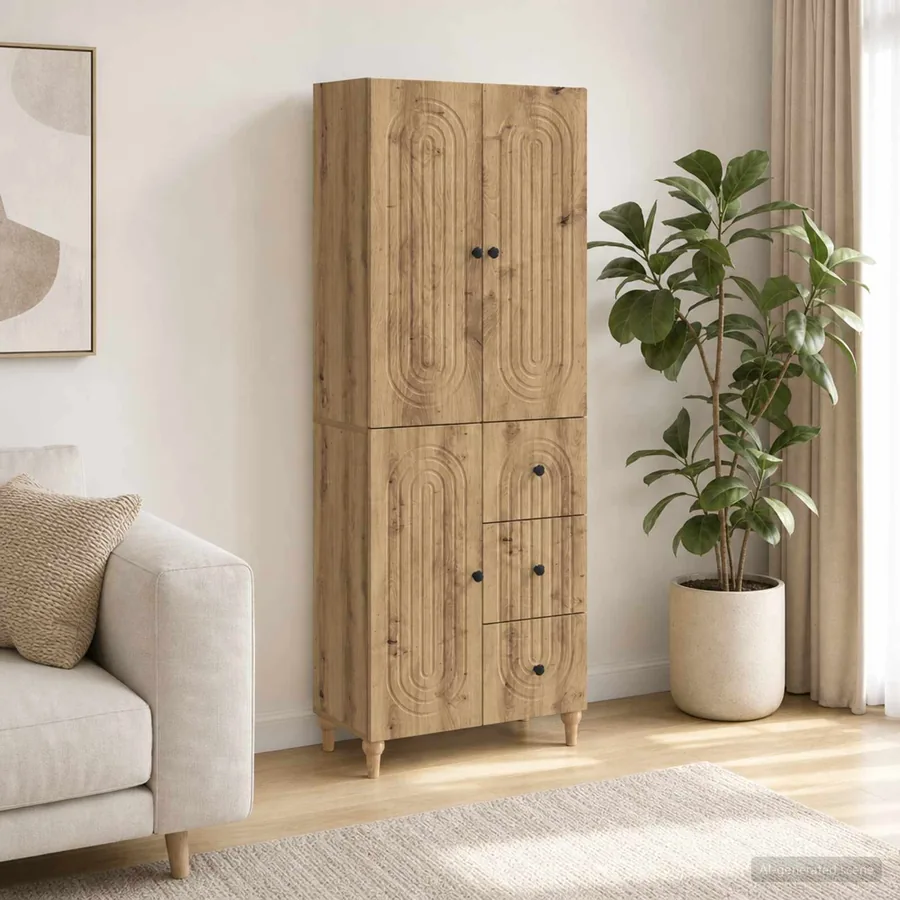 Ensemble de Meubles 2 pc Bois d'ingénierie