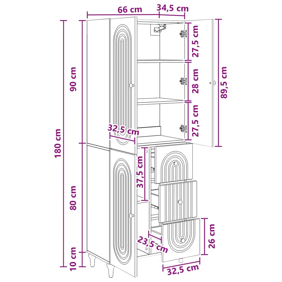 Ensemble de Meubles 2 pc Bois d'ingénierie - 10