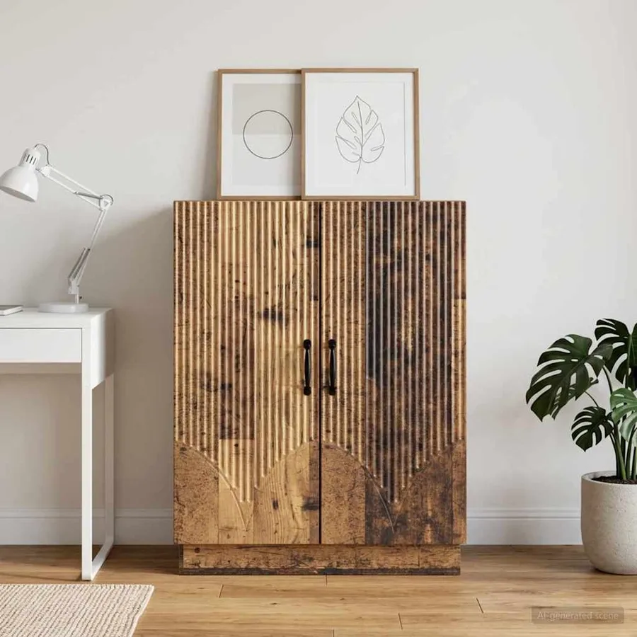 Buffet Bois ancien 66 x 34,5 x 87 cm Bois d'ingénierie - 4