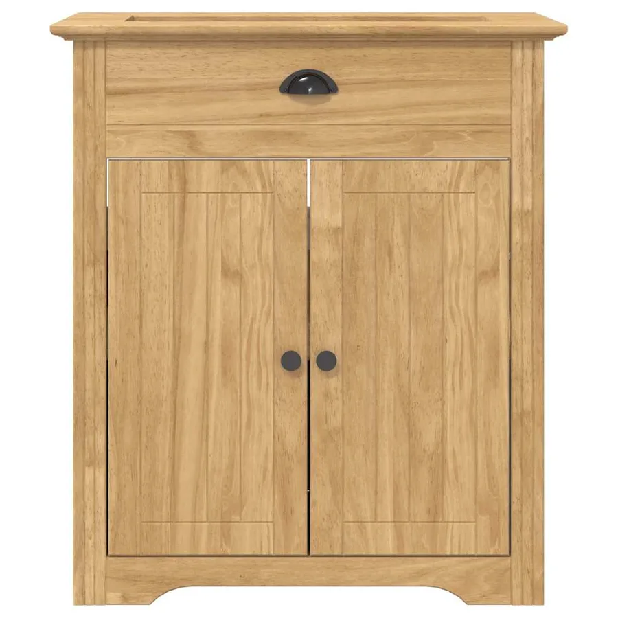 Cabinet de salle de bain BODO Marron miel 70 x 35 x 80 cm - 5
