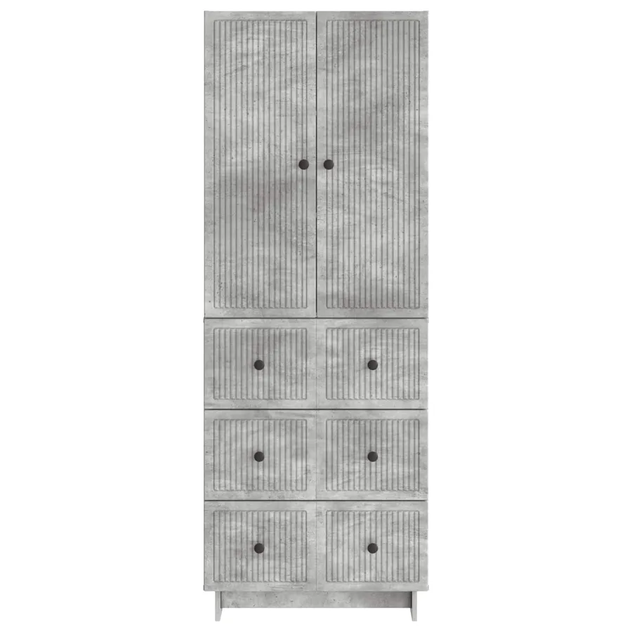 Ensemble de Meubles 2 pcs Gris béton 66 x 34,5 x 90 cm - 5