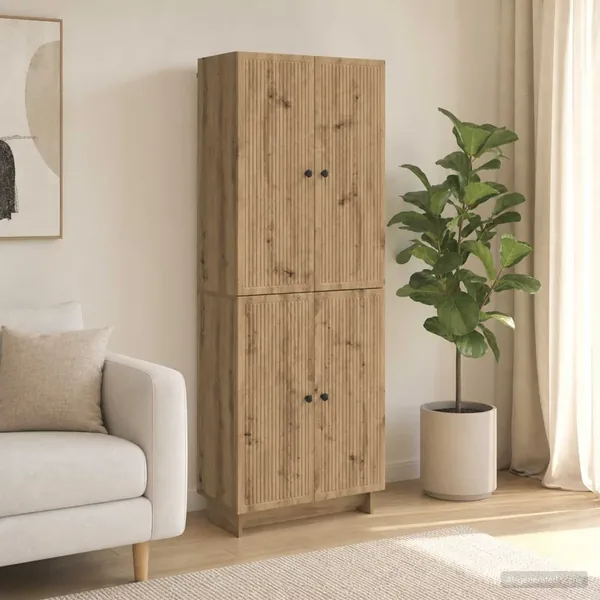Ensemble de Meubles 2 pc Chêne artisanal Bois d'ingénierie
