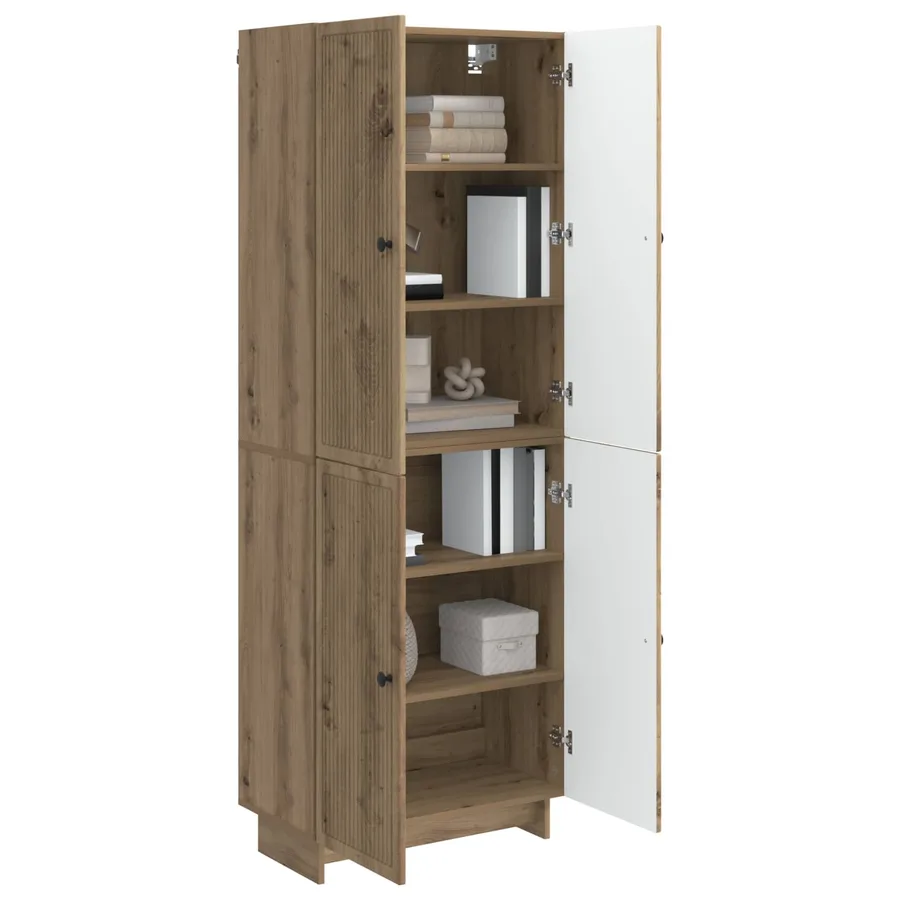 Ensemble de Meubles 2 pc Chêne artisanal Bois d'ingénierie - 3