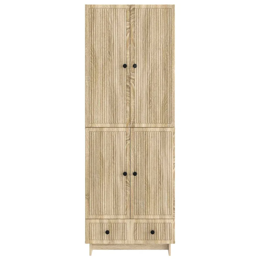 Ensemble de Meubles 2 pcs Chêne Sonoma 66 x 34,5 x 95 cm - 4