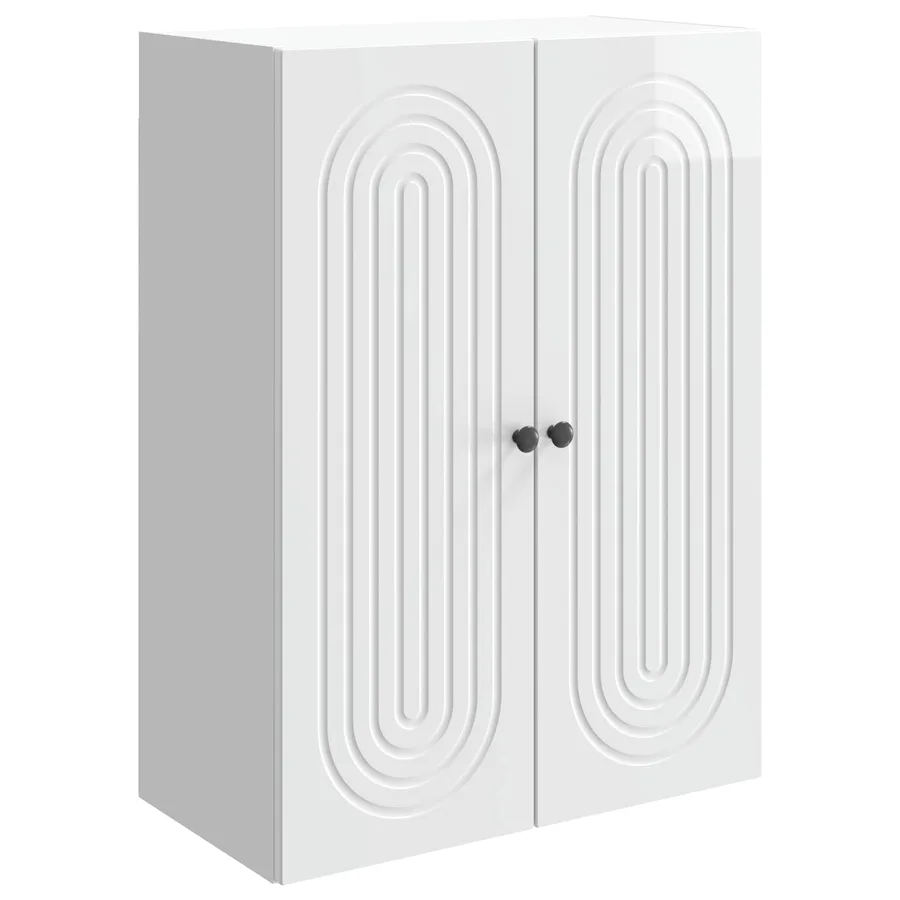Armoire Murale Blanc brillant 66 x 34,5 x 90 cm - 2