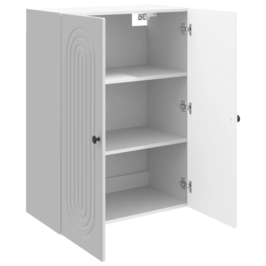 Armoire Murale Blanc brillant 66 x 34,5 x 90 cm - 3