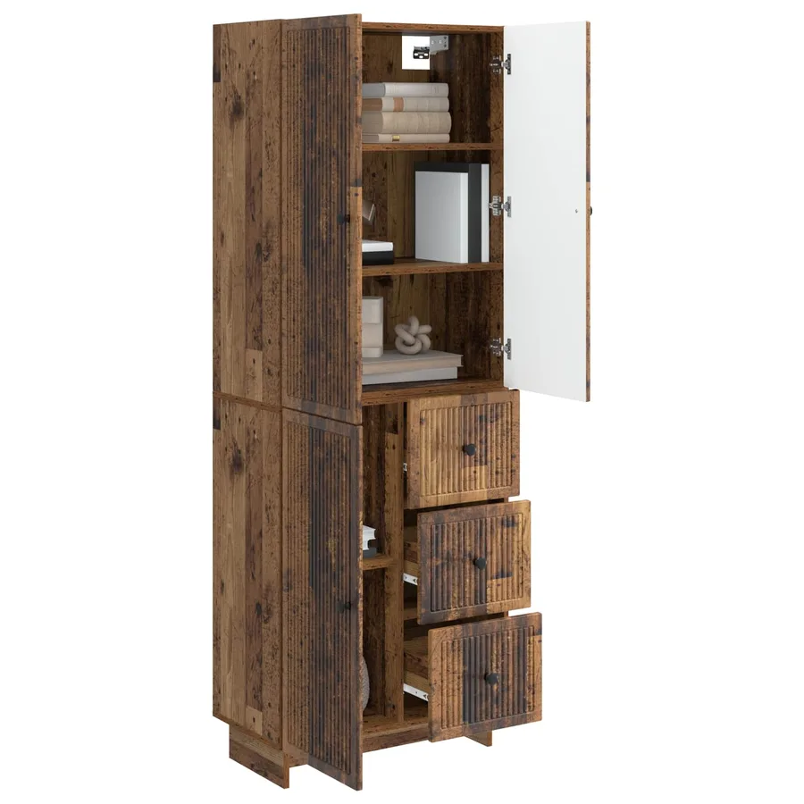 Ensemble de Meubles 2 pcs 66 x 34,5 x 90 cm Bois d'ingénierie - 3