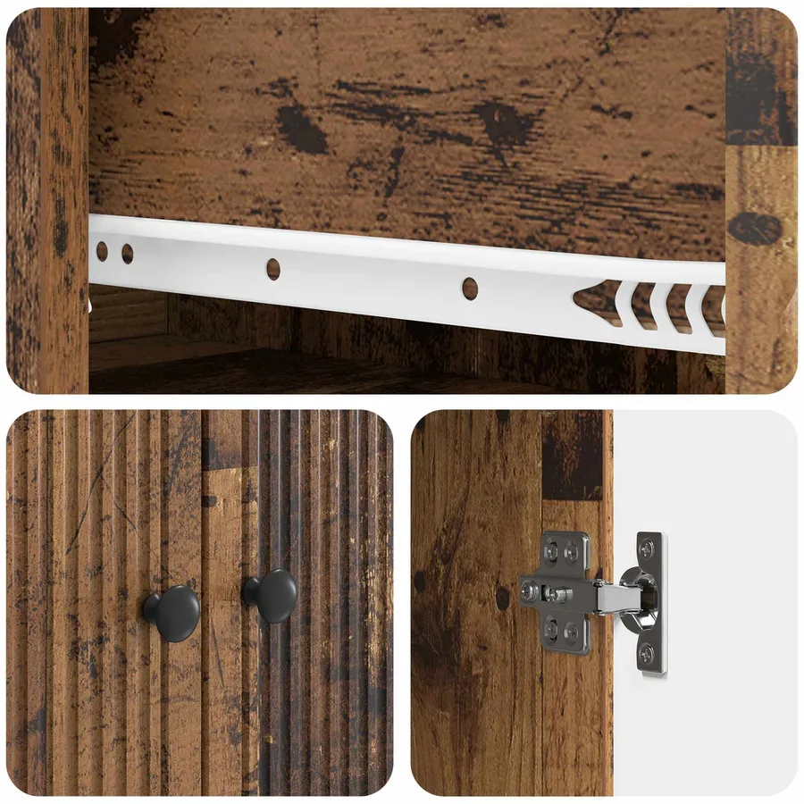 Ensemble de Meubles 2 pcs 66 x 34,5 x 90 cm Bois d'ingénierie - 8