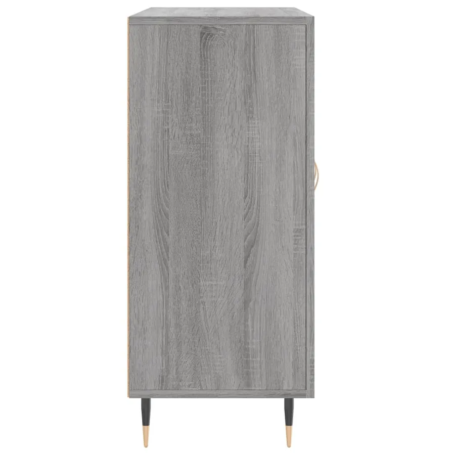Buffet sonoma gris 90x34x80 cm bois d'ingénierie - 7