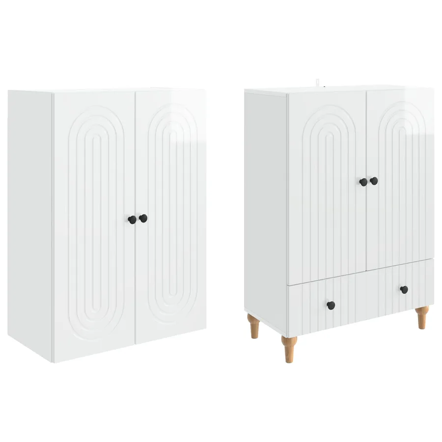Ensemble de Meubles 2 pcs 66 x 34,5 x 95 cm Bois d'ingénierie - 4