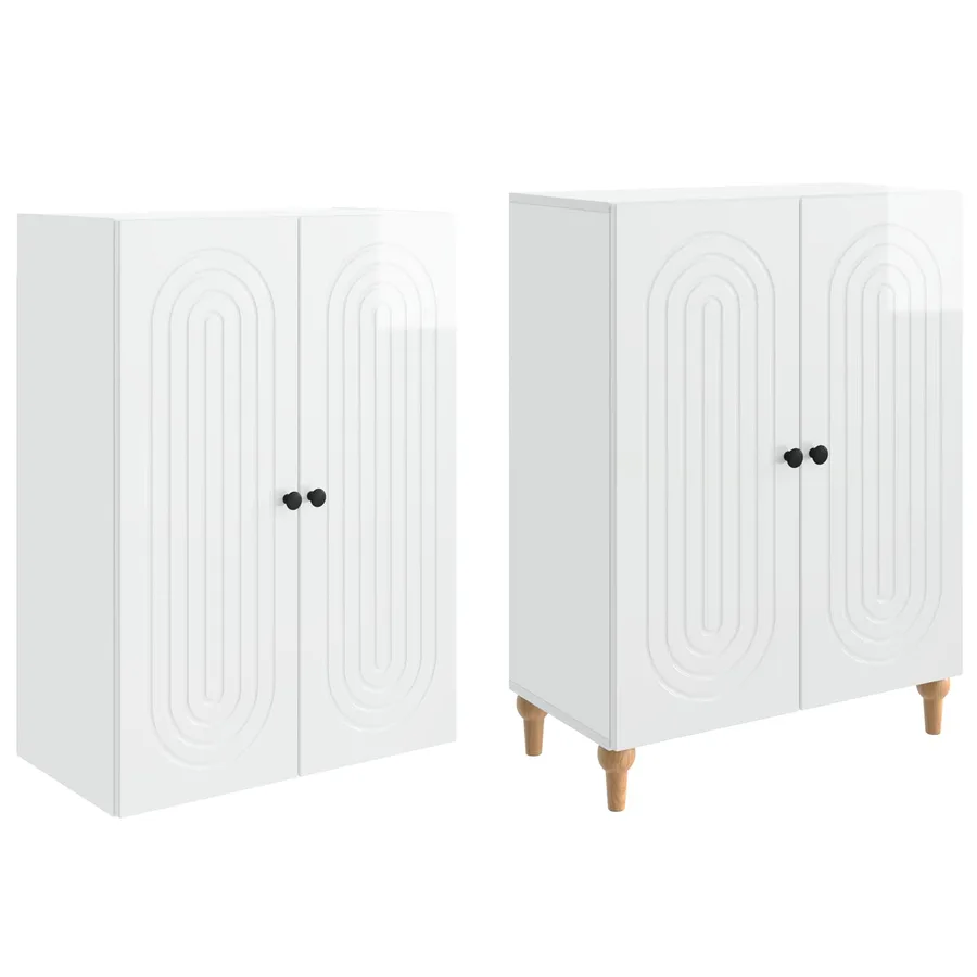 Ensemble de Meubles 2 pcs 66 x 34,5 x 90 cm Bois d'ingénierie - 4