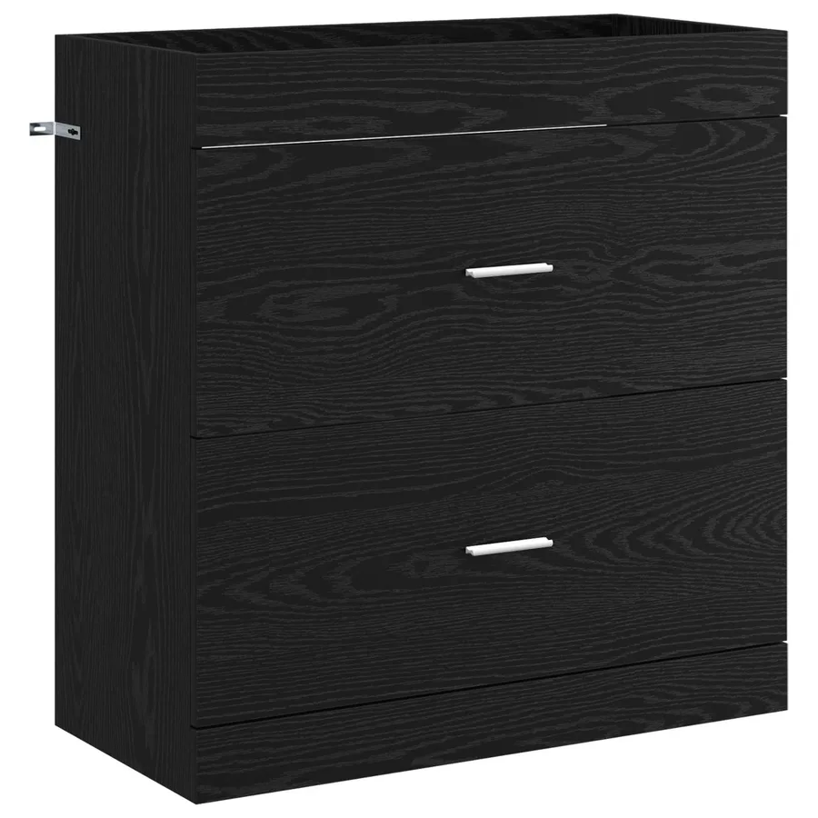 Ensemble de mobilier de salle de bain Chêne noir - 4