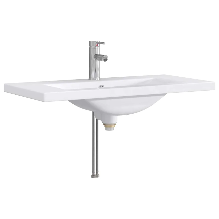 Ensemble de mobilier de salle de bain Chêne noir - 5
