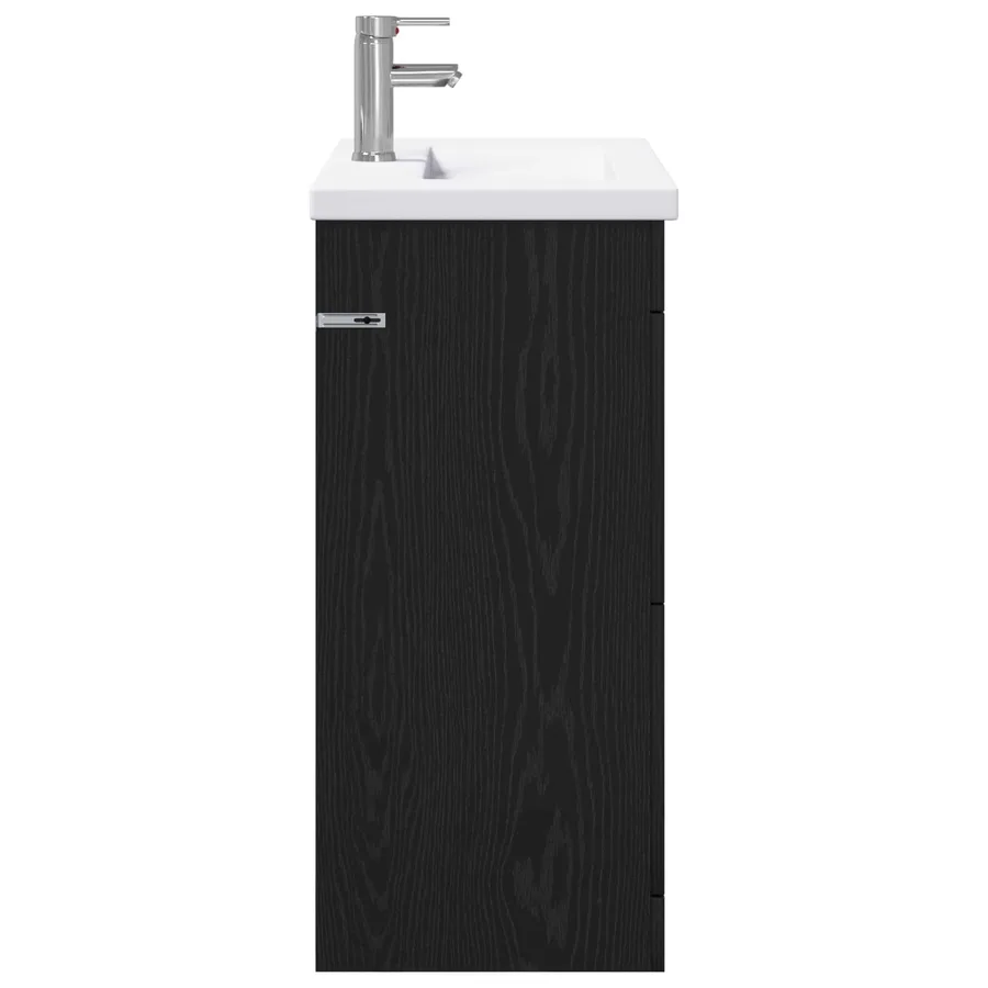 Ensemble de mobilier de salle de bain Chêne noir - 6
