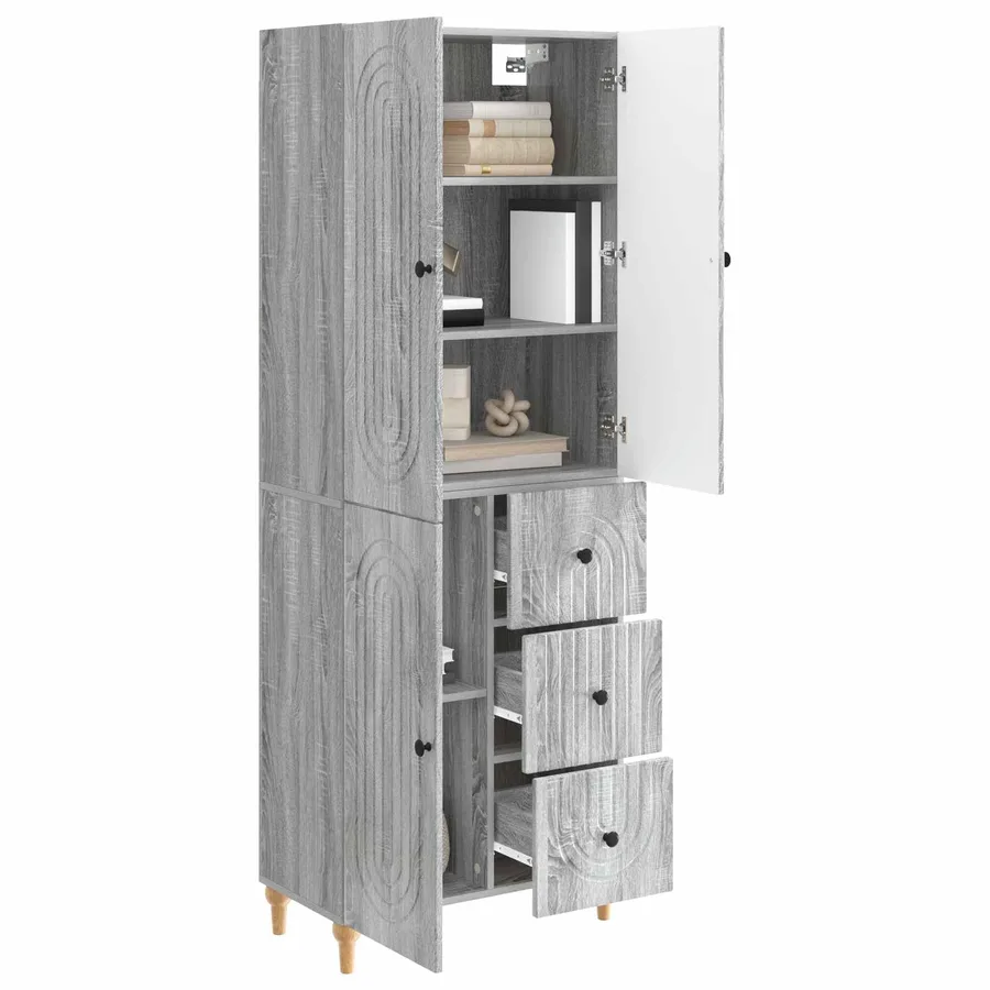 Ensemble de Meubles 2 pcs 66 x 34,5 x 90 cm Bois d'ingénierie - 3
