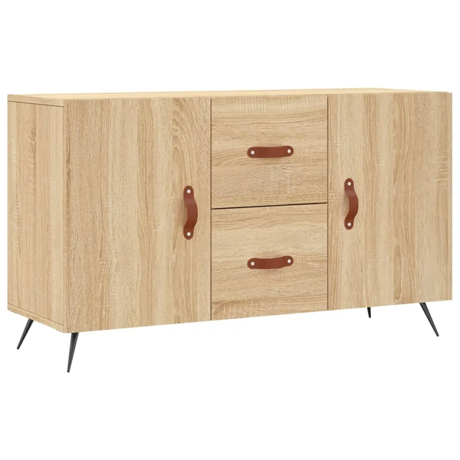 Buffet chêne sonoma 100x36x60 cm bois d'ingénierie - 2