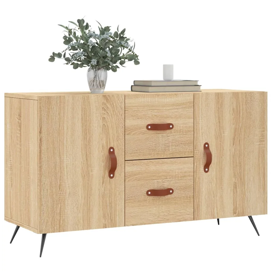 Buffet chêne sonoma 100x36x60 cm bois d'ingénierie - 3
