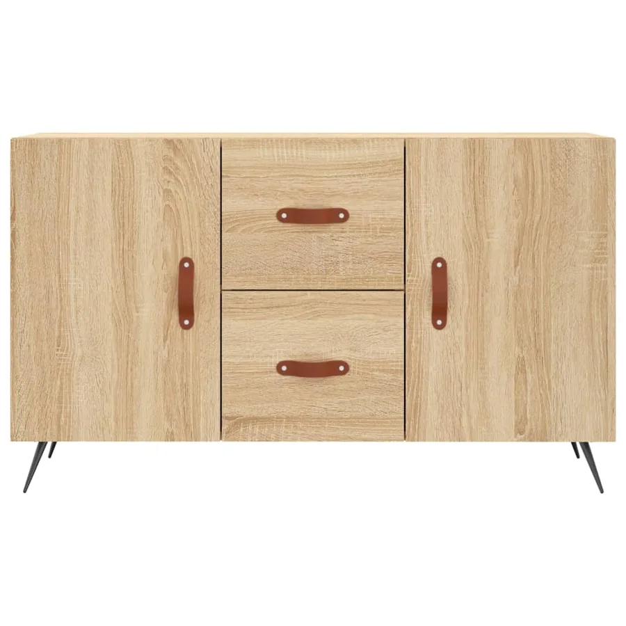 Buffet chêne sonoma 100x36x60 cm bois d'ingénierie - 6