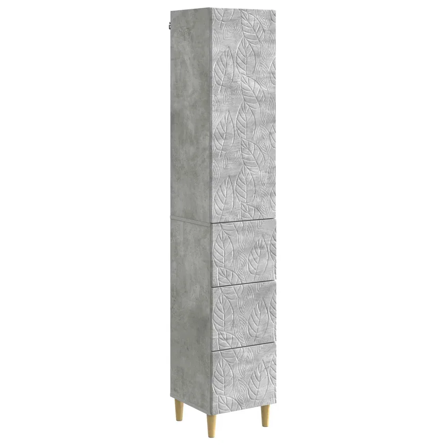 Ensemble de Meubles 2 pcs Gris béton 33 x 34,5 x 90 cm - 2