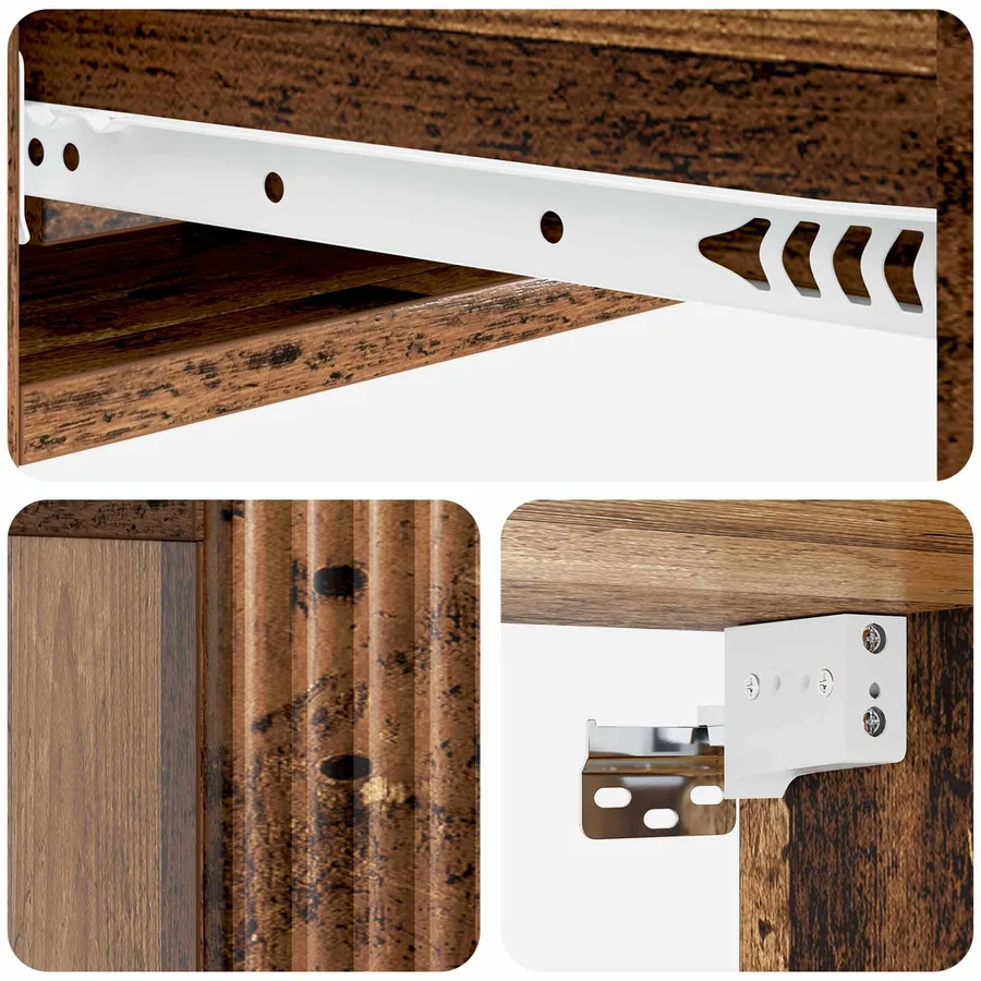 Table d'appoint murale Bois ancien 87,5 x 34,5 x 17 cm - 8