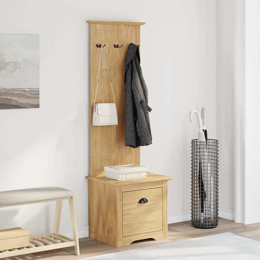 Meuble de couloir BODO Marron miel 50 x 40 x 156,7 cm