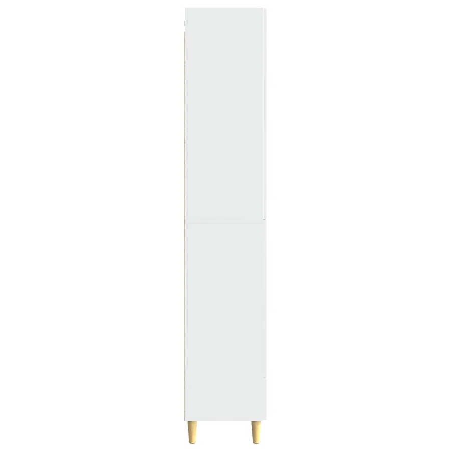 Ensemble de Meubles 2 pcs Blanc brillant 66 x 34,5 x 95 cm - 6