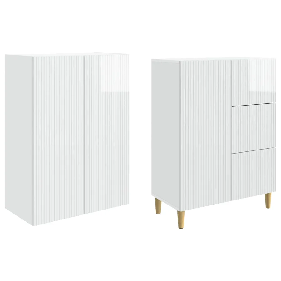Ensemble de Meubles 2 pcs 66 x 34,5 x 90 cm Bois d'ingénierie - 4