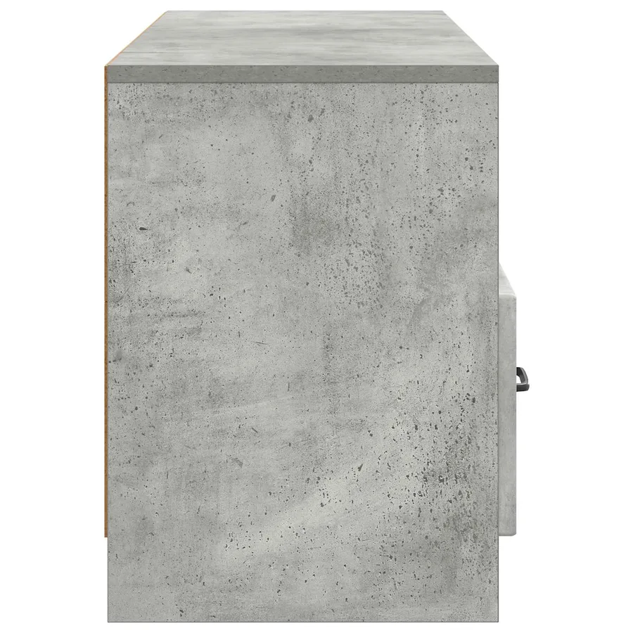 Meuble TV Gris béton 102 x 34,5 x 47 cm Bois d'ingénierie - 7