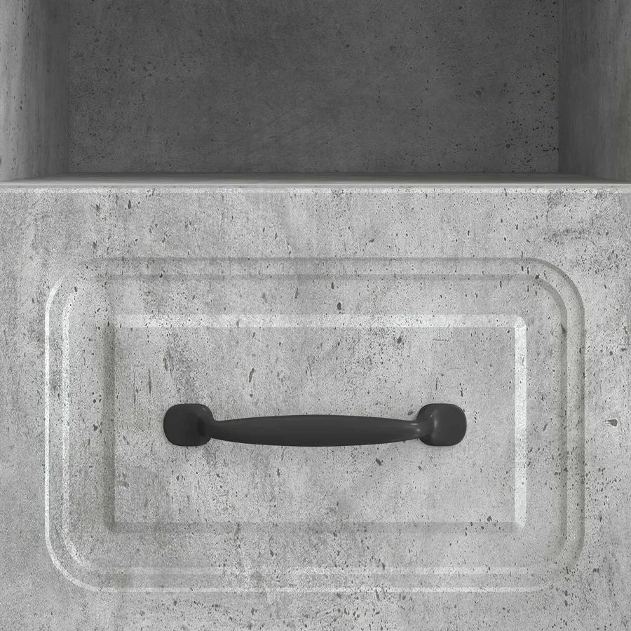 Meuble TV Gris béton 102 x 34,5 x 47 cm Bois d'ingénierie - 8