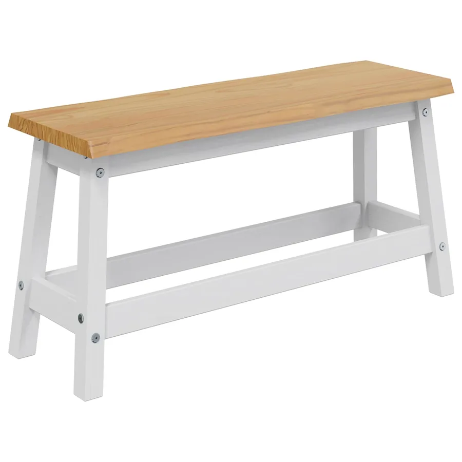 Banc de salle à manger EKAI Blanc 91,5 x 29 x 45,5 cm - 2
