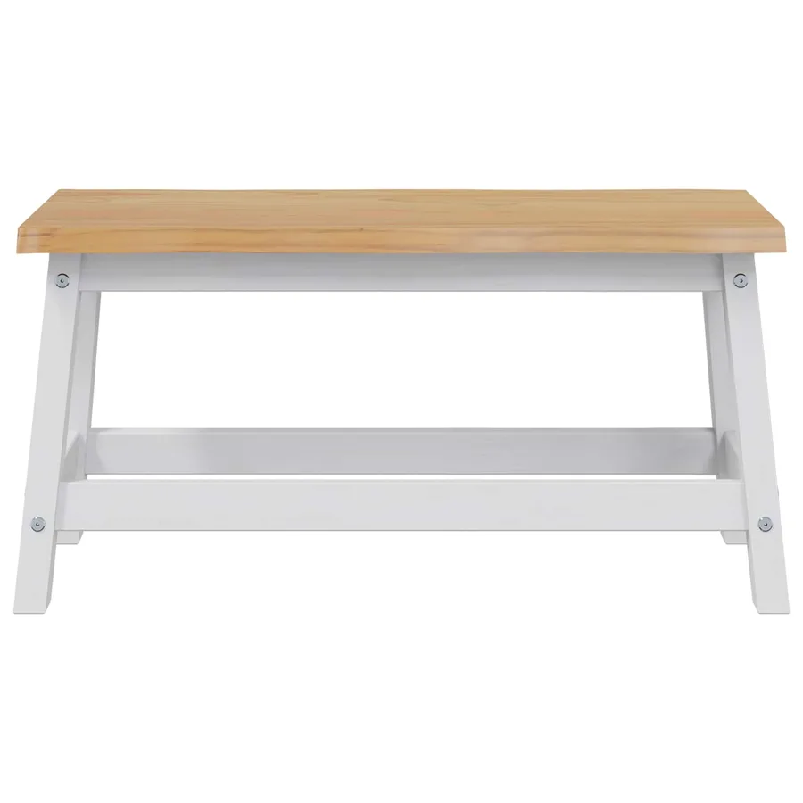 Banc de salle à manger EKAI Blanc 91,5 x 29 x 45,5 cm - 3