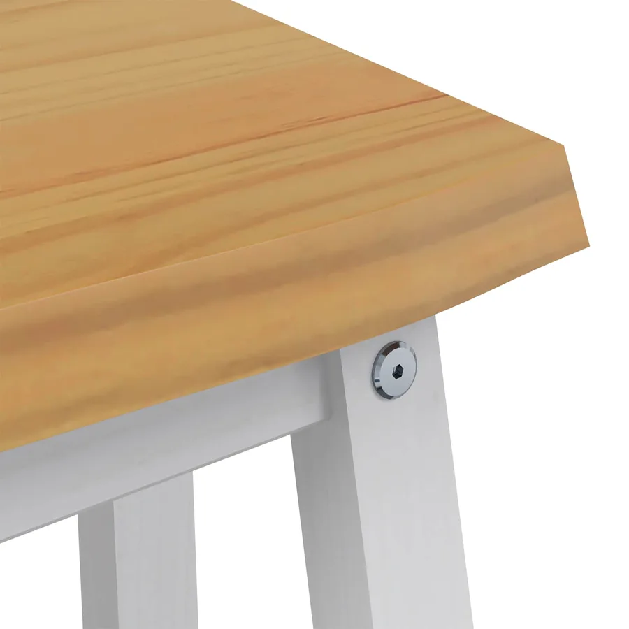 Banc de salle à manger EKAI Blanc 91,5 x 29 x 45,5 cm - 6