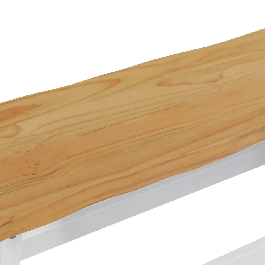 Banc de salle à manger EKAI Blanc 91,5 x 29 x 45,5 cm - 7