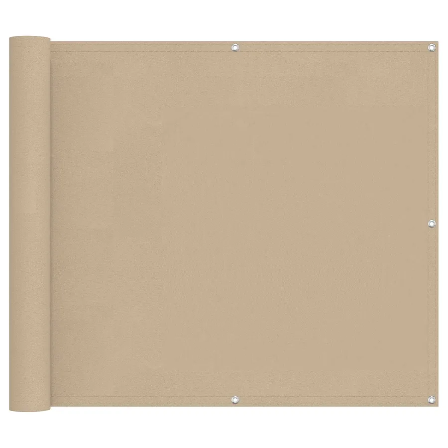 Écran de balcon Beige 100 x 600 cm Tissu Oxford - 2