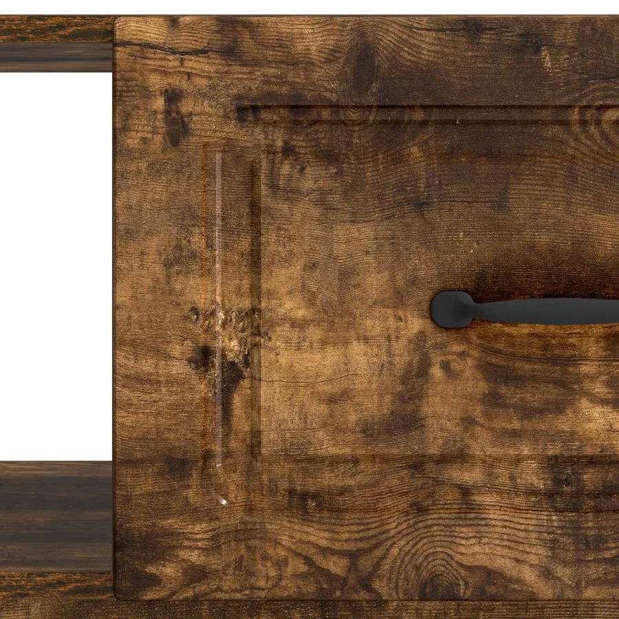 Table basse Chêne fumé 90 x 50 x 37 cm Bois d'ingénierie - 9