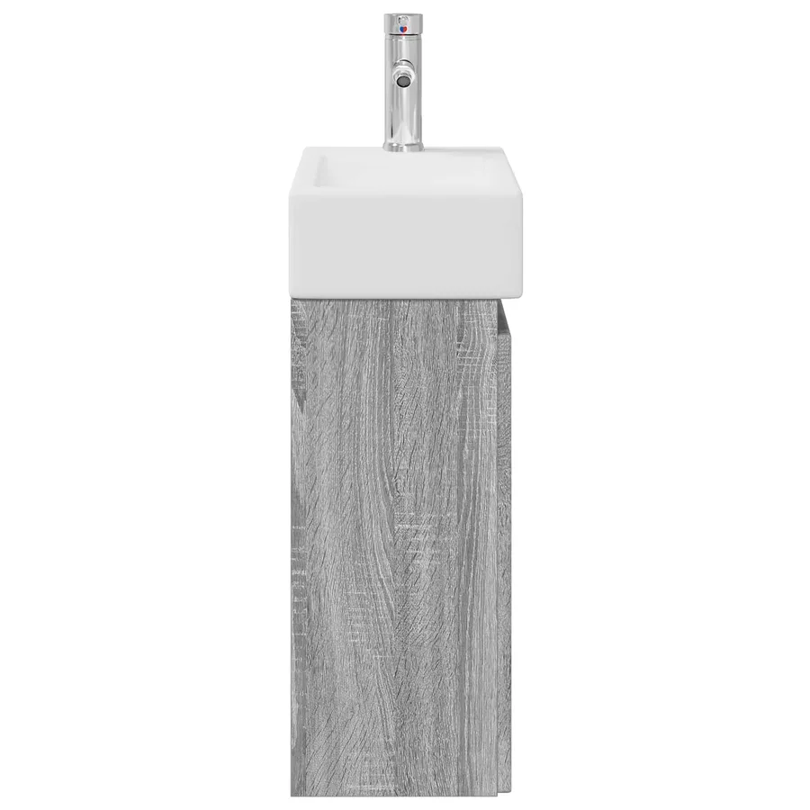 Meuble de salle de bain avec robinet Sonoma gris - 6