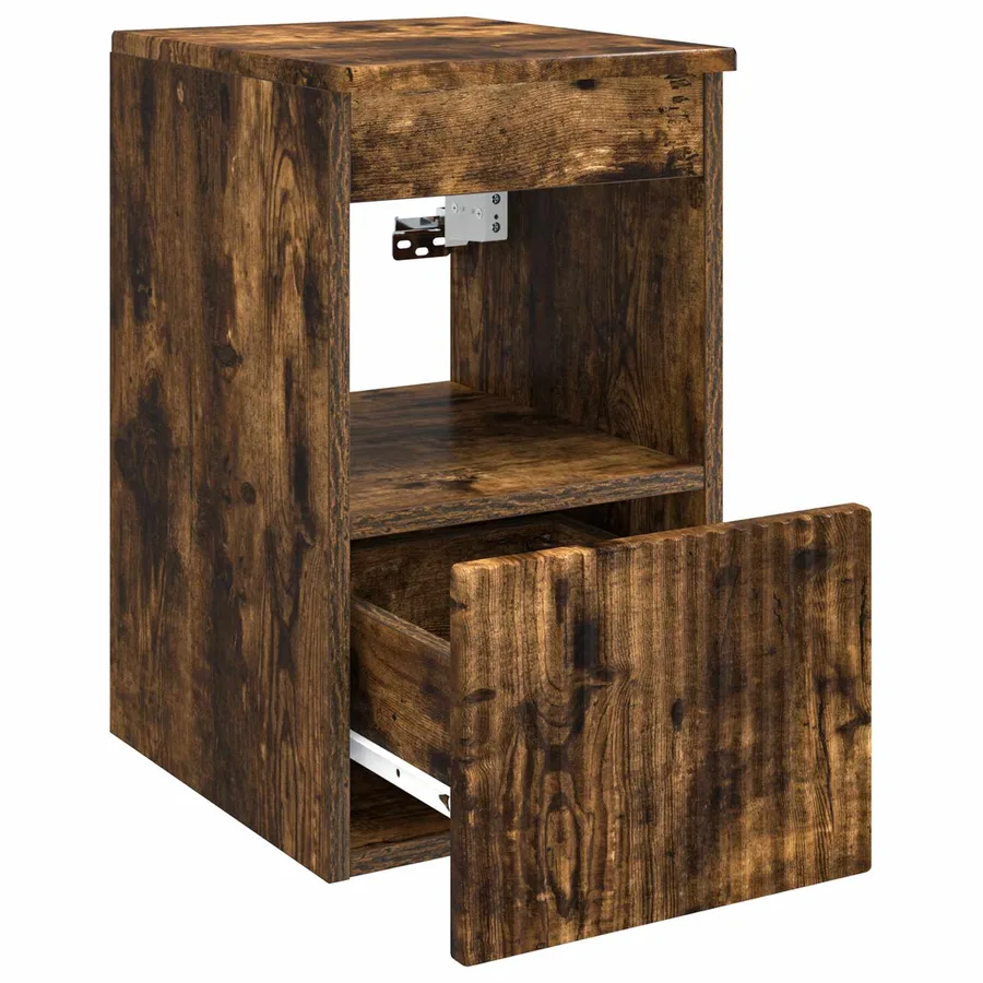 Armoire de salle de bain Chêne fumé 30 x 41 x 50 cm - 5