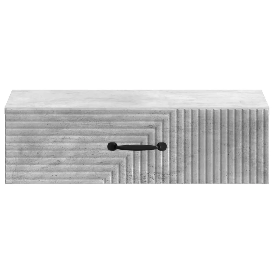 Table d'appoint murale Gris béton 59 x 34,5 x 17 cm - 5
