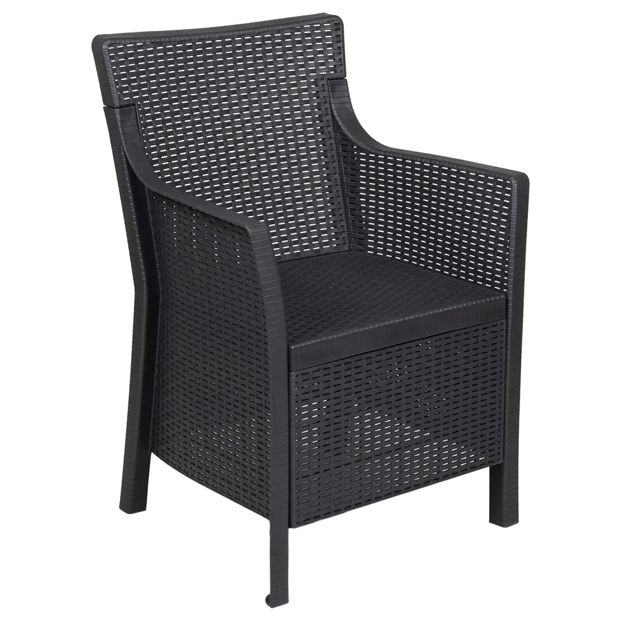 Ensemble salon avec coussin 3 pcs Anthracite PP - 5