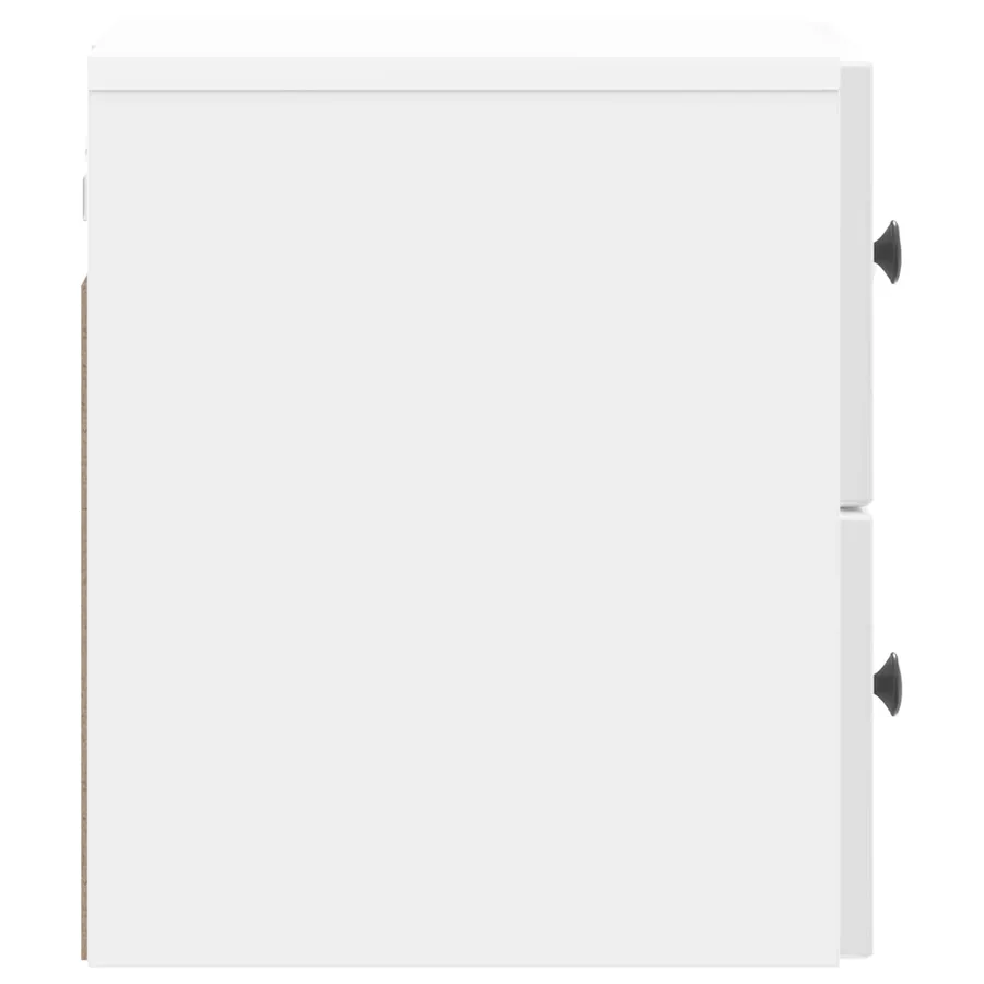 Cabinet de chevet mural Blanc brillant 33 x 34,5 x 40 cm - 6