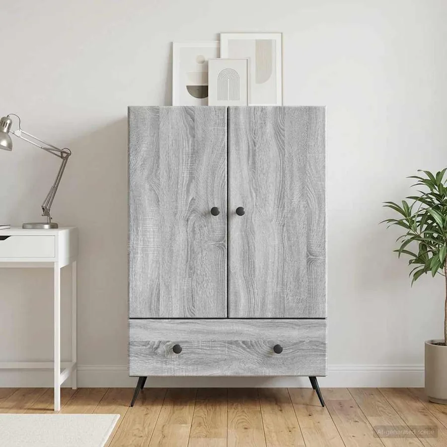 Buffet Sonoma gris 66 x 34,5 x 95 cm Bois d'ingénierie
