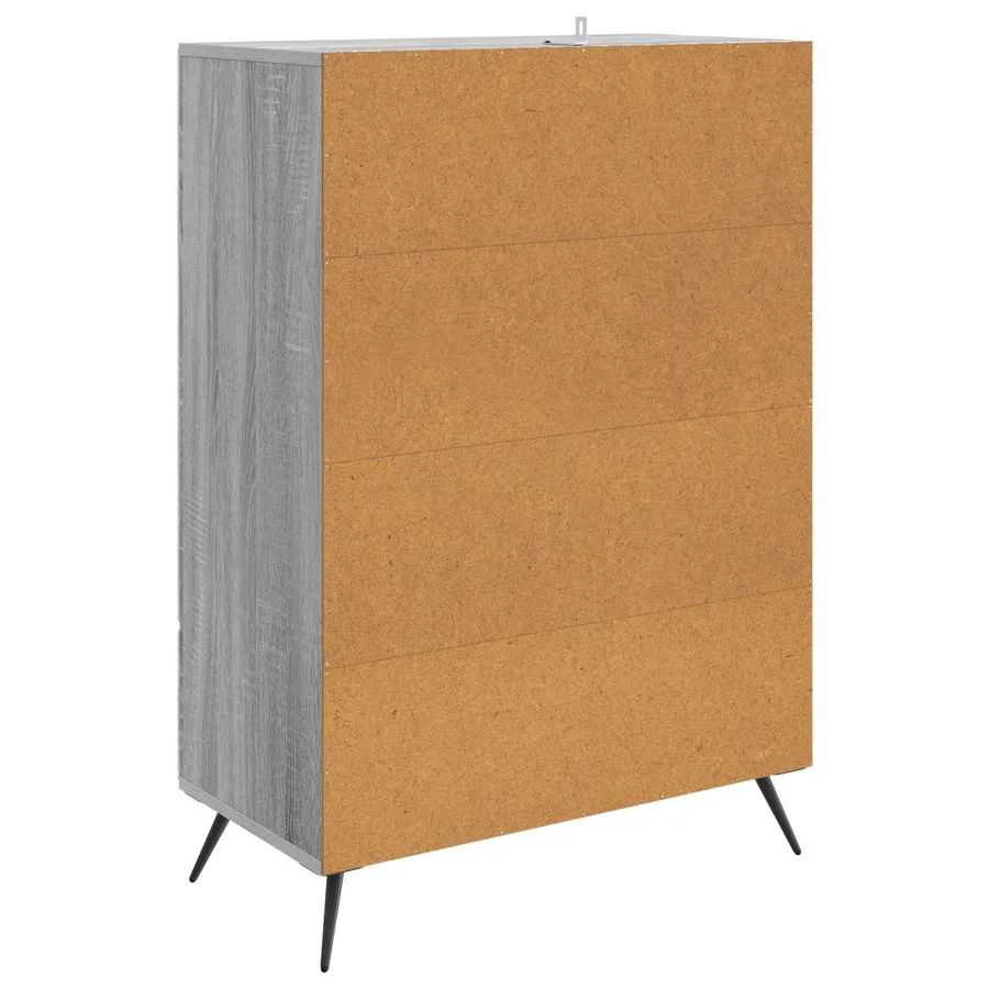Buffet Sonoma gris 66 x 34,5 x 95 cm Bois d'ingénierie - 7