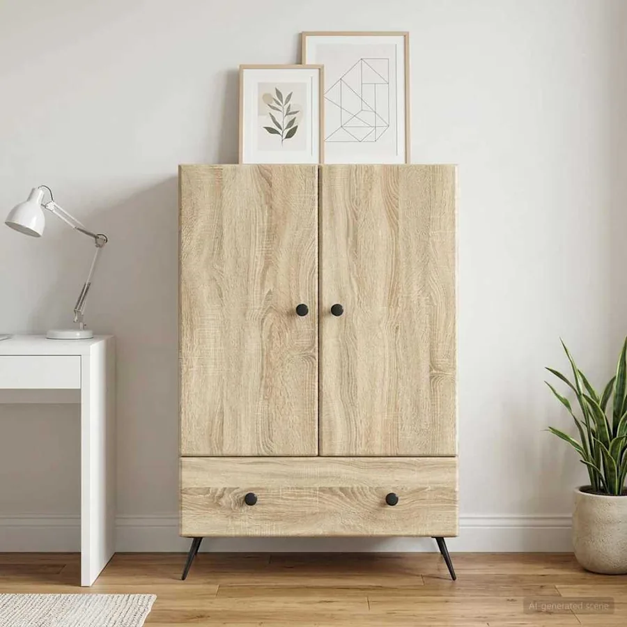 Buffet Chêne Sonoma 66 x 34,5 x 95 cm Bois d'ingénierie
