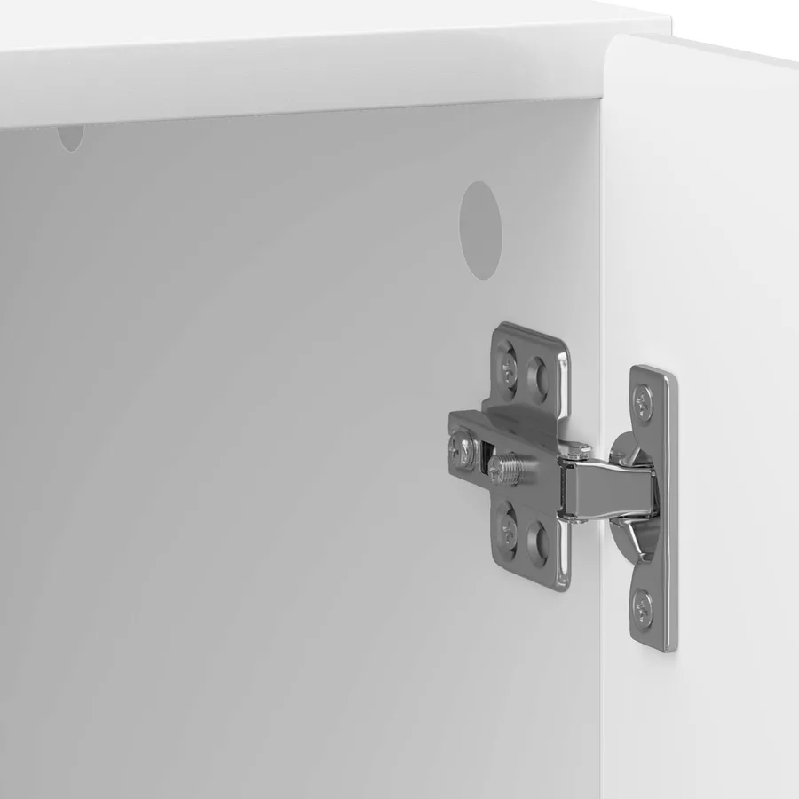 Cabinet de chevet 2 pcs Blanc brillant 43 x 34,5 x 50 cm - 11