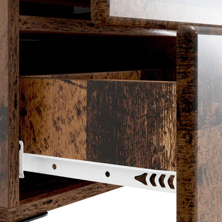 Cabinet de chevet avec tiroir Bois ancien 43 x 34,5 x 47,5 cm - 9