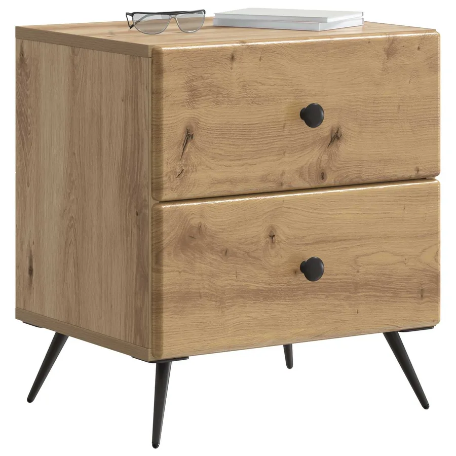 Cabinet de chevet Chêne artisanal 43 x 34,5 x 47,5 cm - 3