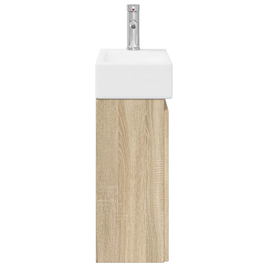 Meuble de salle de bain avec robinet Chêne Sonoma - 6